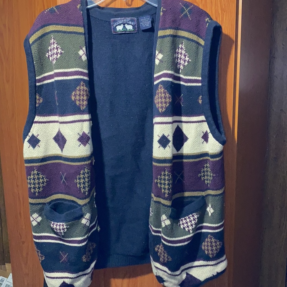 Vintage Geometric Vest